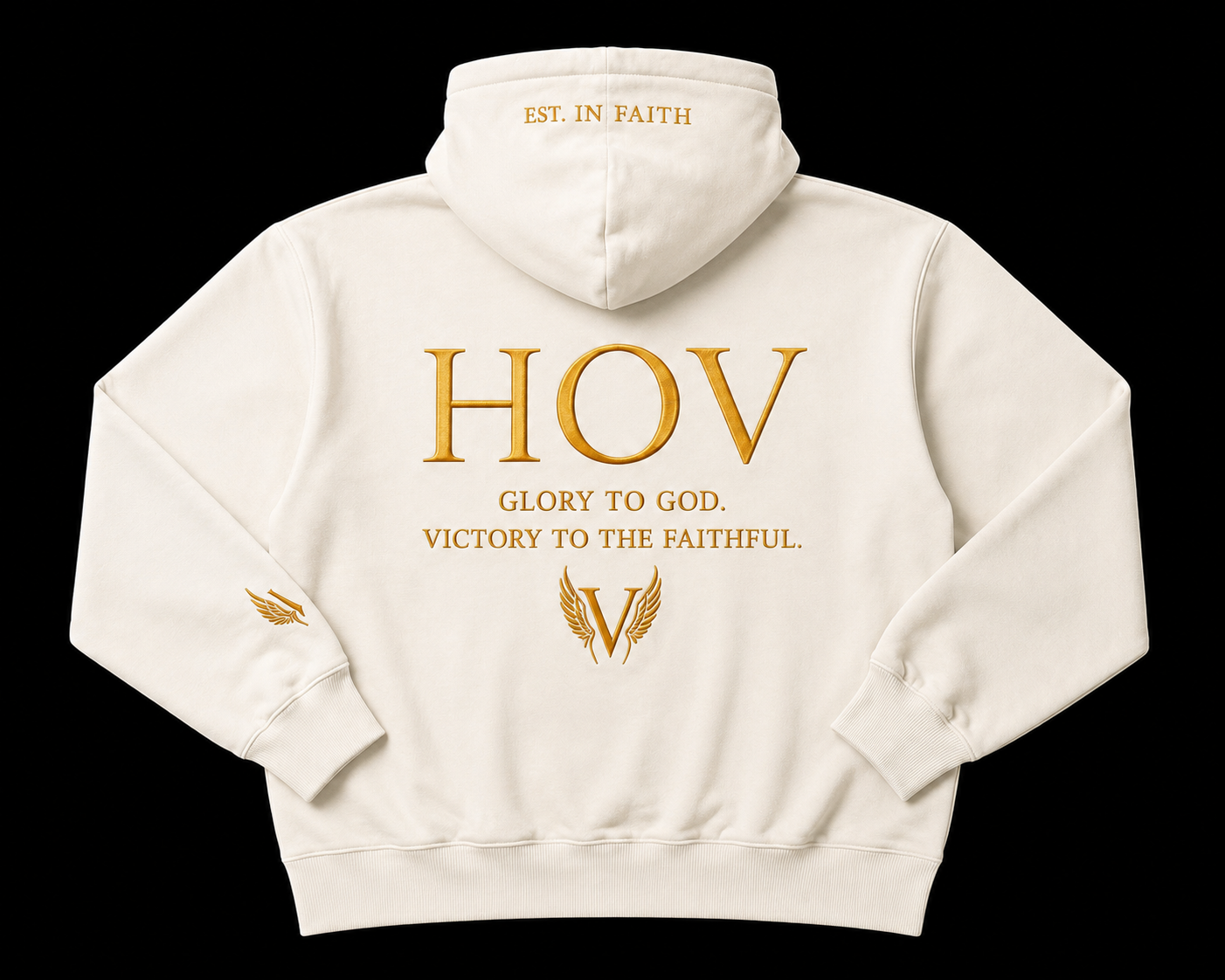 The Valor Hoodie — Bone