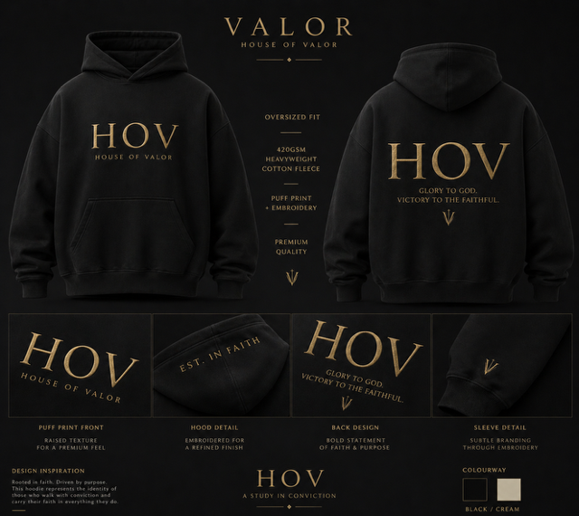 Valor Hoodie Black — Coming Soon